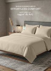 Egyptian Cotton 6 Piece Duvet Cover Set 220x240cm Beige