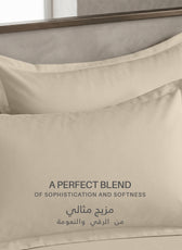Egyptian Cotton 6 Piece Duvet Cover Set 220x240cm Beige