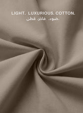 Egyptian Cotton 6 Piece Duvet Cover Set 220x240cm Champagne