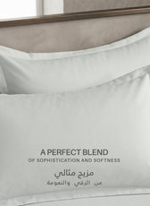 Egyptian Cotton 6 Piece Duvet Cover Set 220x240cm Foggy Stone