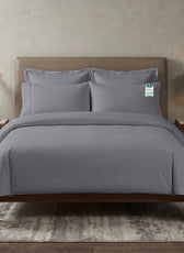 Egyptian Cotton 6 Piece Duvet Cover Set 220x240cm Silver