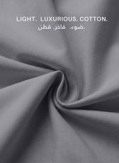 Egyptian Cotton 6 Piece Duvet Cover Set 220x240cm Silver