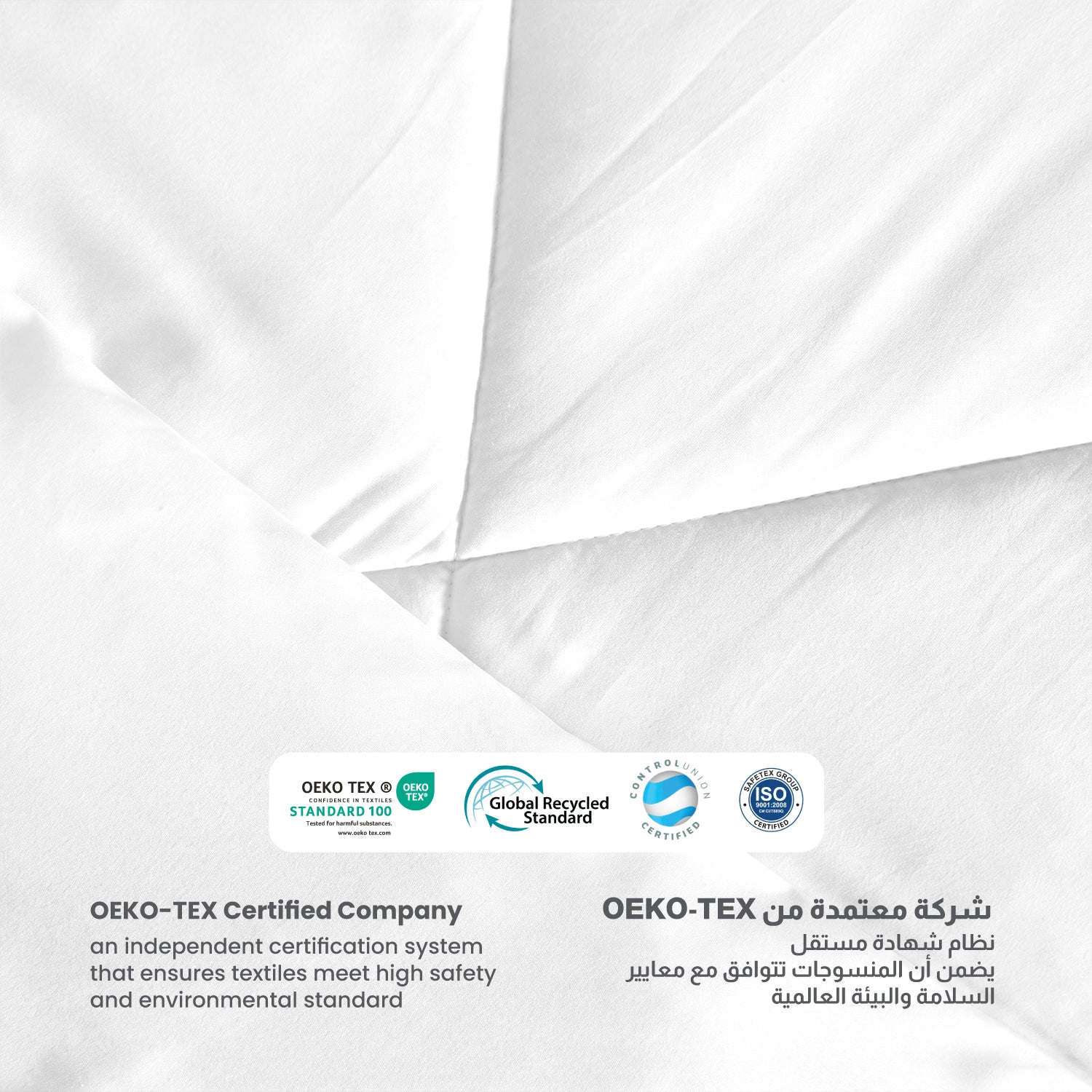 3PC Comforter Set Solid Dyed Microfiber White 220×240cm