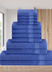 Cotton Towels 12 Piece Set-Soft Feel, Quick Dry, Highly Absorbent Durable Towels - Cotton Home