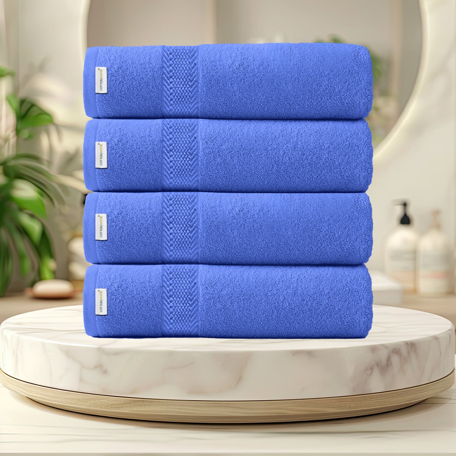 Cotton Hand Towel 50x100 CM 4 Piece Set-Soft Feel, Quick Dry, Highly Absorbent Durable Towels - Cotton Home