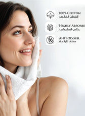 Cotton Face Towel and Hand Towel 4 Piece Set-Soft Feel, Quick Dry, Highly Absorbent Durable Towels - Cotton Home