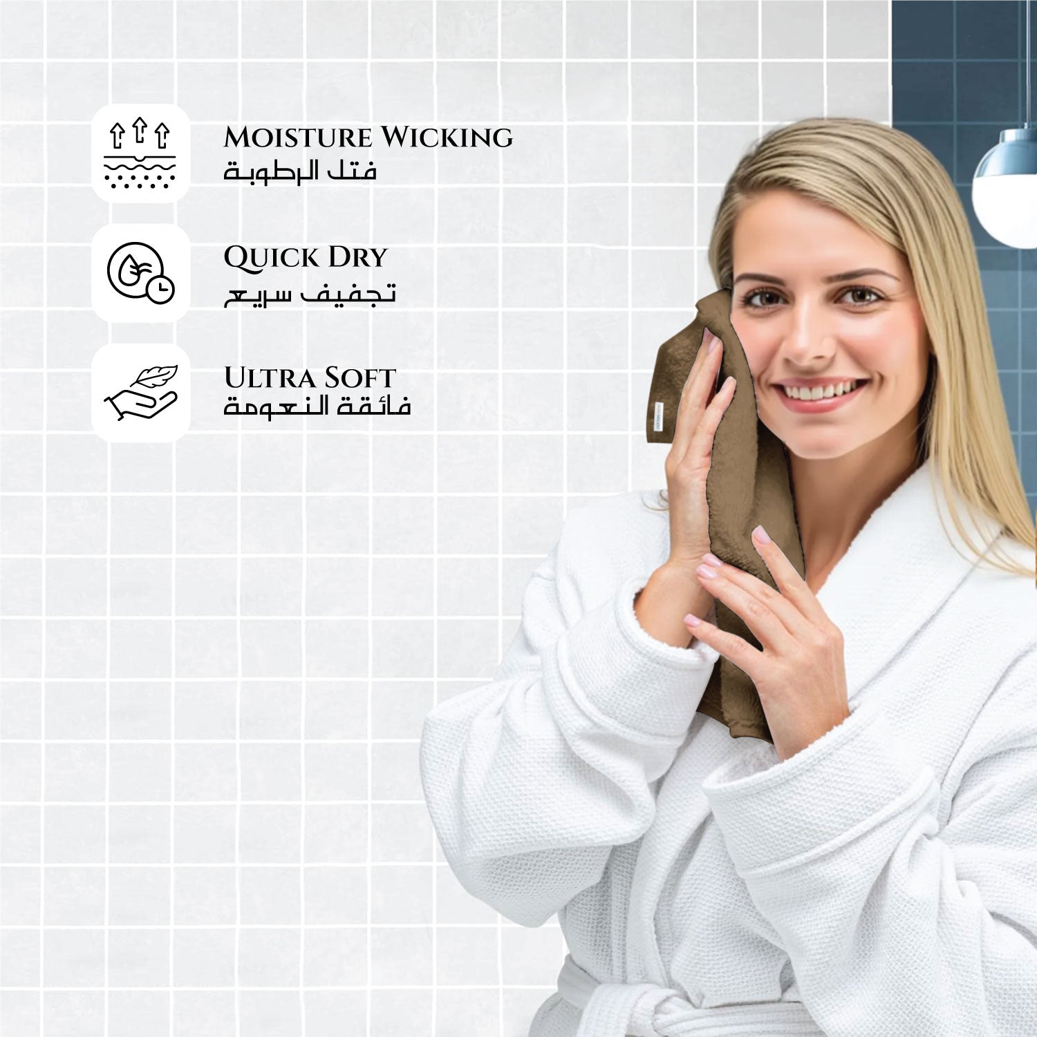 Cotton Face Towel and Hand Towel 4 Piece Set-Soft Feel, Quick Dry, Highly Absorbent Durable Towels - Cotton Home