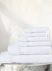 Cotton Towels 6 Piece Set-Soft Feel, Quick Dry, Highly Absorbent Durable Towels