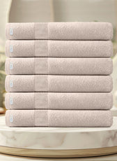 Cotton Bath Sheet 100x150 CM 6 Piece Set-Soft Feel, Quick Dry, Highly Absorbent Durable Towels - Cotton Home
