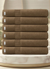 Cotton Bath Sheet 100x150 CM 6 Piece Set-Soft Feel, Quick Dry, Highly Absorbent Durable Towels - Cotton Home