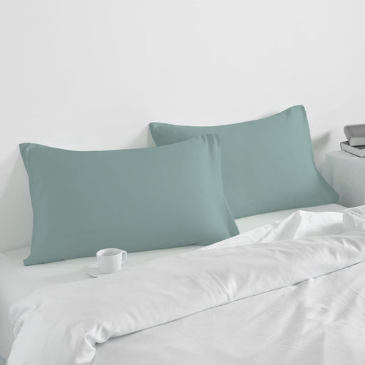 Pillow Cover with Pressed Pillow Set- 50x75cm - Dreamy Comfort Combo Metalic Blue - 2 Piece - Cotton Home