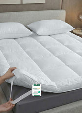 Mattress Topper 160×200+8cm - White