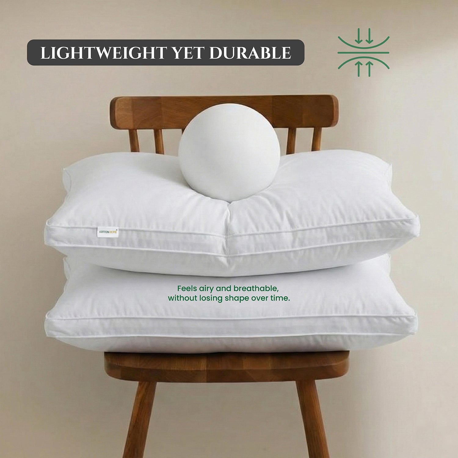 Velora Premium Cotton Silk Pillow 50x75cm