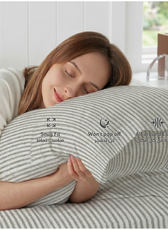 Egyptian Cotton Twin Size Printed Fitted Sheet 120X200+30CM with Pillow Case (30B)