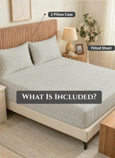 Egyptian Cotton Twin Size Printed Fitted Sheet 120X200+30CM with Pillow Case (30B)