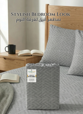 Egyptian Cotton Twin Size Printed Fitted Sheet 120X200+30CM with Pillow Case (28B)