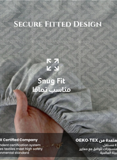 Egyptian Cotton Twin Size Printed Fitted Sheet 120X200+30CM with Pillow Case (28B)