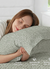 Egyptian Cotton Twin Size Printed Fitted Sheet 120X200+30CM with Pillow Case (5B)