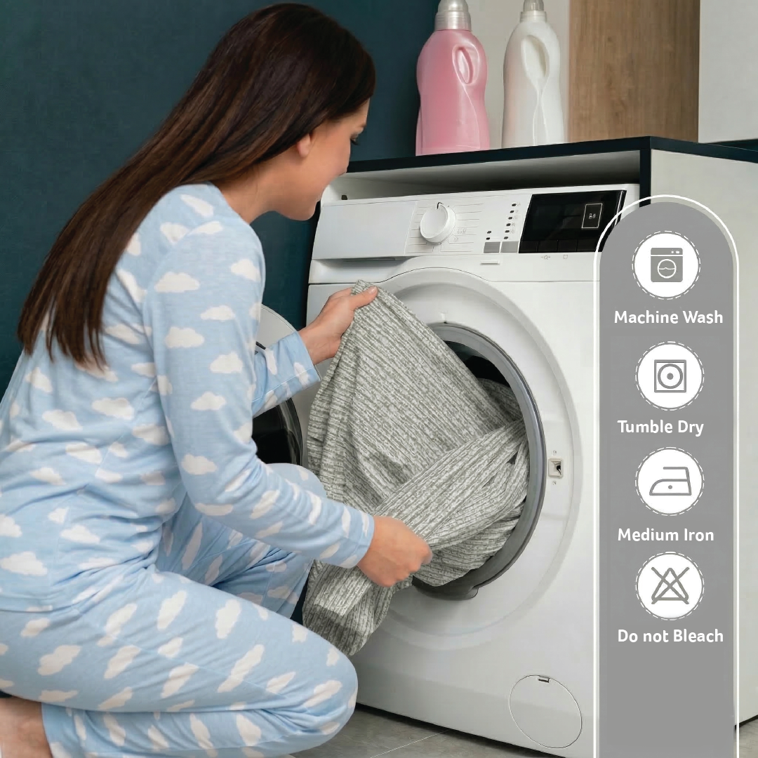 Egyptian Cotton Twin Size Printed Fitted Sheet 120X200+30CM with Pillow Case (5B)