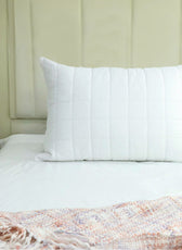 Sapphire Quilted Premium Cotton Pillow with Down Alternative filling 50x75 cm - Cotton Home