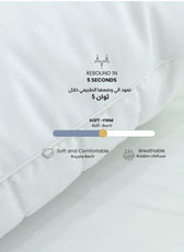 Sapphire Quilted Premium Cotton Pillow with Down Alternative filling 50x75 cm - Cotton Home