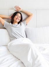 Sapphire Quilted Premium Cotton Pillow with Down Alternative filling 50x75 cm - Cotton Home