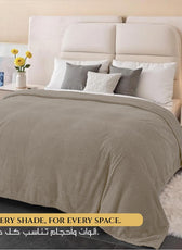 Tranquil Plaid Blanket Single Size 150x220 Brown - Cotton Home