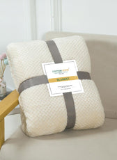 Tranquil Plaid Blanket Single Size 150x220 Brown - Cotton Home