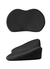 Spine Black Lumbar Support Memory Foam Cushion for Car Seats – 46x35x10cm