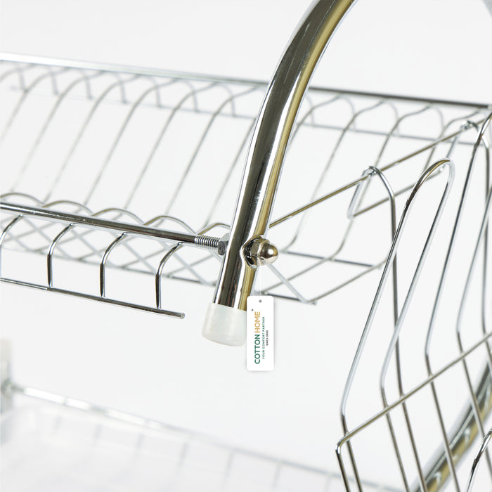 Stainless Steel Dish Rack with Removable Drain Board