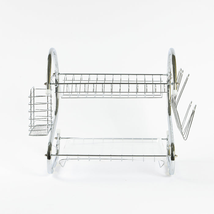 Stainless Steel Dish Rack with Removable Drain Board