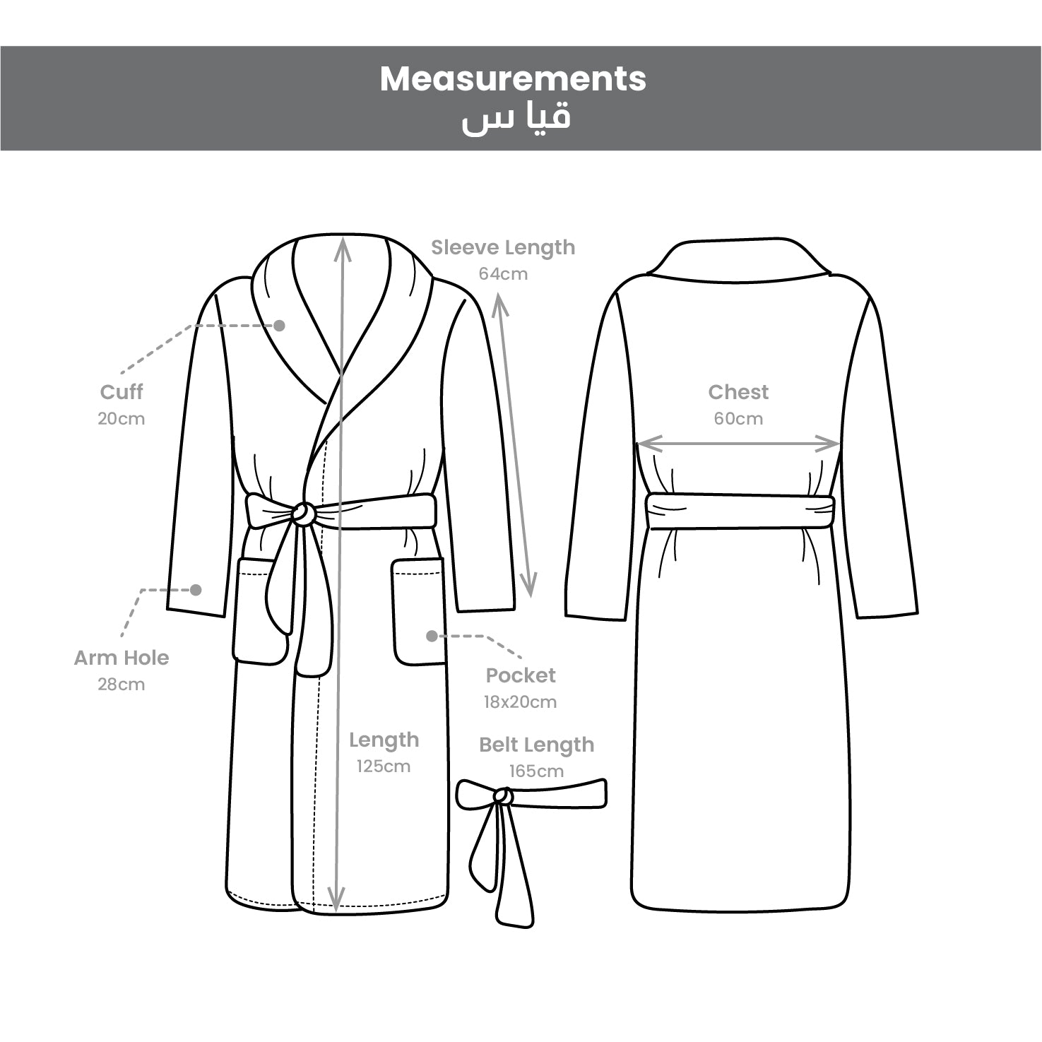 Adult bathrobe 8 pcs set