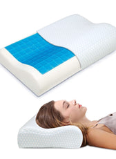 Ergo Gel-Infused Memory Foam Pillow Cervical Support for Neck and Shoulders 35x55cm