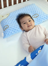 Skin Friendly Velvet Kids Pillow Blue