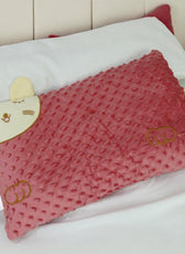 Skin Friendly Velvet Kids Pillow Pink