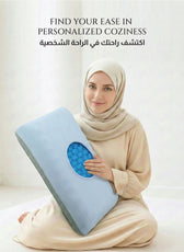 Atlantic Memory Foam Gel Pillow – Ergonomic Cervical Spine Support 60x40x14cm