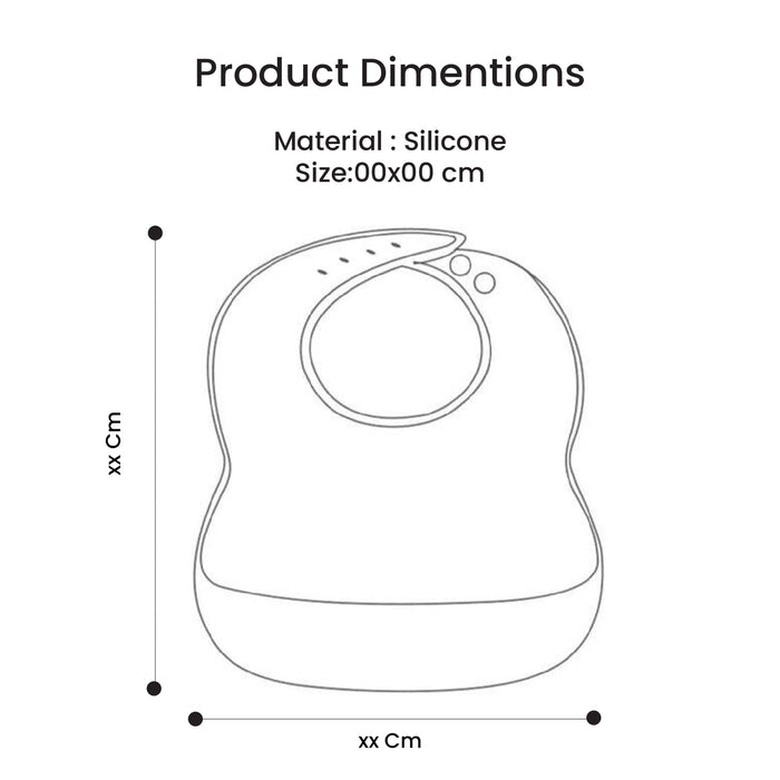 Adorable Silicone Baby Bibs  Set of 3 – Soft, Waterproof & Adjustable (3-72 Months)