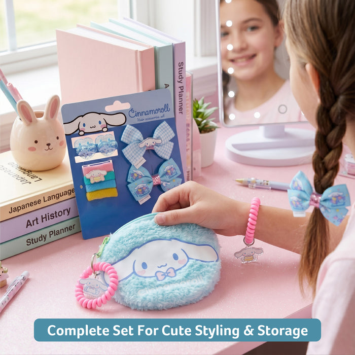 Cinnamoroll Hair Accessories Set Pack of 10 with Bag