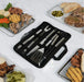Premium Stainless Steel 5 pieces BBQ Grill Tool Set with Oxford Bag - Cotton Home