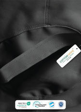 Kids Bean Bag Chair Premium PU Leather 50x80x80cm - Black