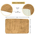 Luxury Memory Foam Cobblestone Bathmat - Beige | Cotton Home - Cotton Home