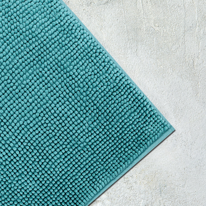 Luxury Shaggy Cobblestone Bathmat - Super Absorbent & Soft - Green | Cotton Home - Cotton Home