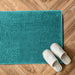 Luxury Shaggy Cobblestone Bathmat - Super Absorbent & Soft - Green | Cotton Home - Cotton Home