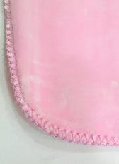 Ultra-Soft Bear Baby Blanket Lightweight & Cozy Plush with Embossed Designs, 140x110cm - Pink