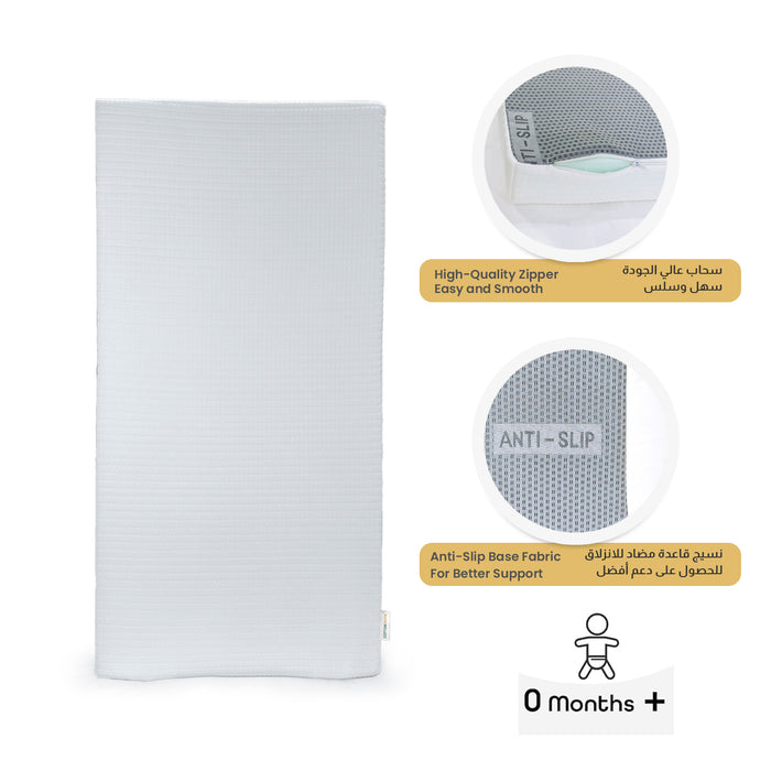 Cot Mattresses, 120 x 60cm Crib Mattress with Extra Thick 10 cm Memory Foam & Removable Washable Cover, Breathable, Anti Allergenic and Water Resistant Toddler Bed Mattress - Cotton Home