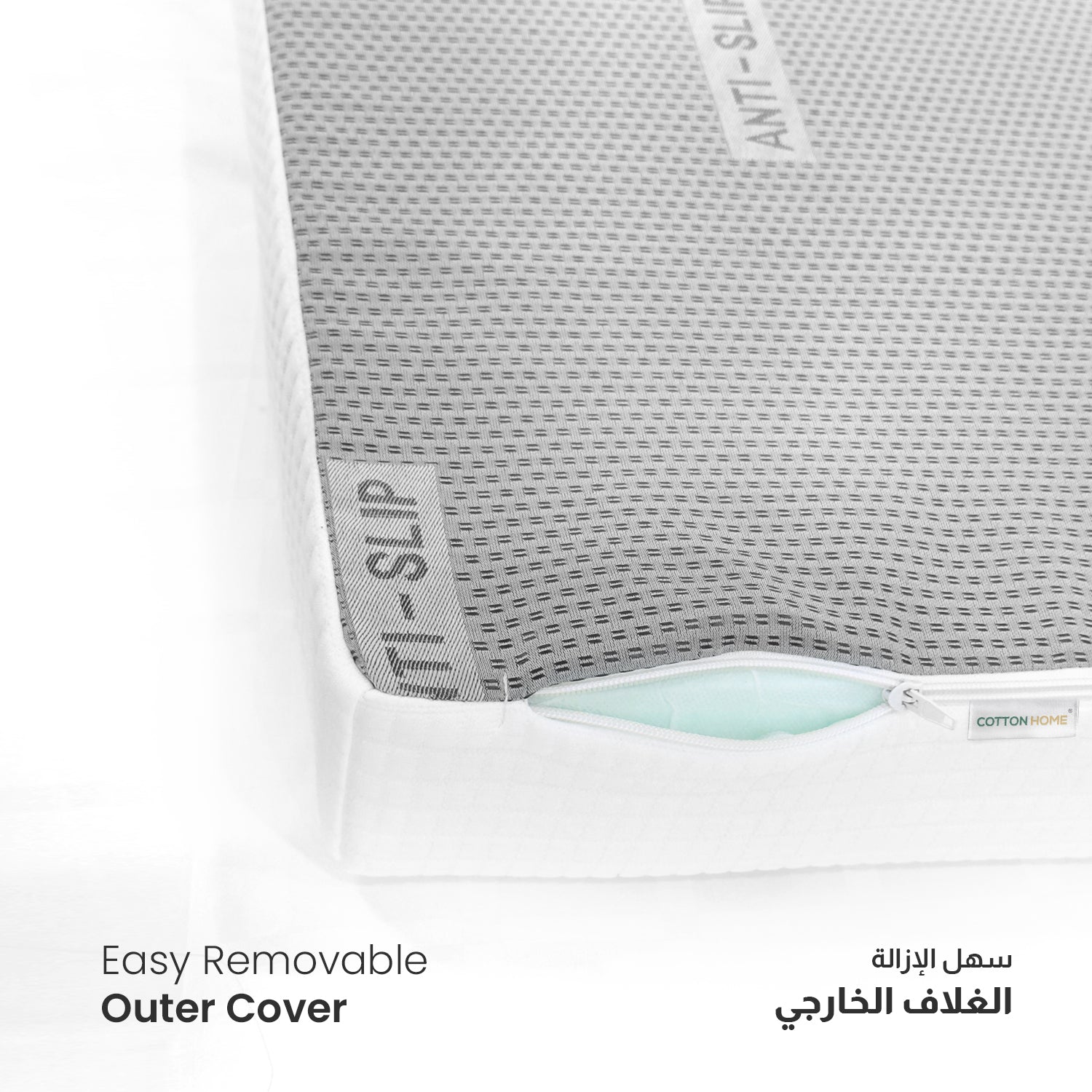 Cot Mattresses, 120 x 60cm Crib Mattress with Extra Thick 10 cm Memory Foam & Removable Washable Cover, Breathable, Anti Allergenic and Water Resistant Toddler Bed Mattress - Cotton Home