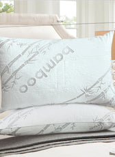 Bamboo Waterproof Pillow Protector 50 X 75 CM - 2 Piece, Grey