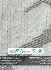 Premium Bamboo Grey Mattress Protector 90x200+35CM Breathable & Waterproof - Cotton Home