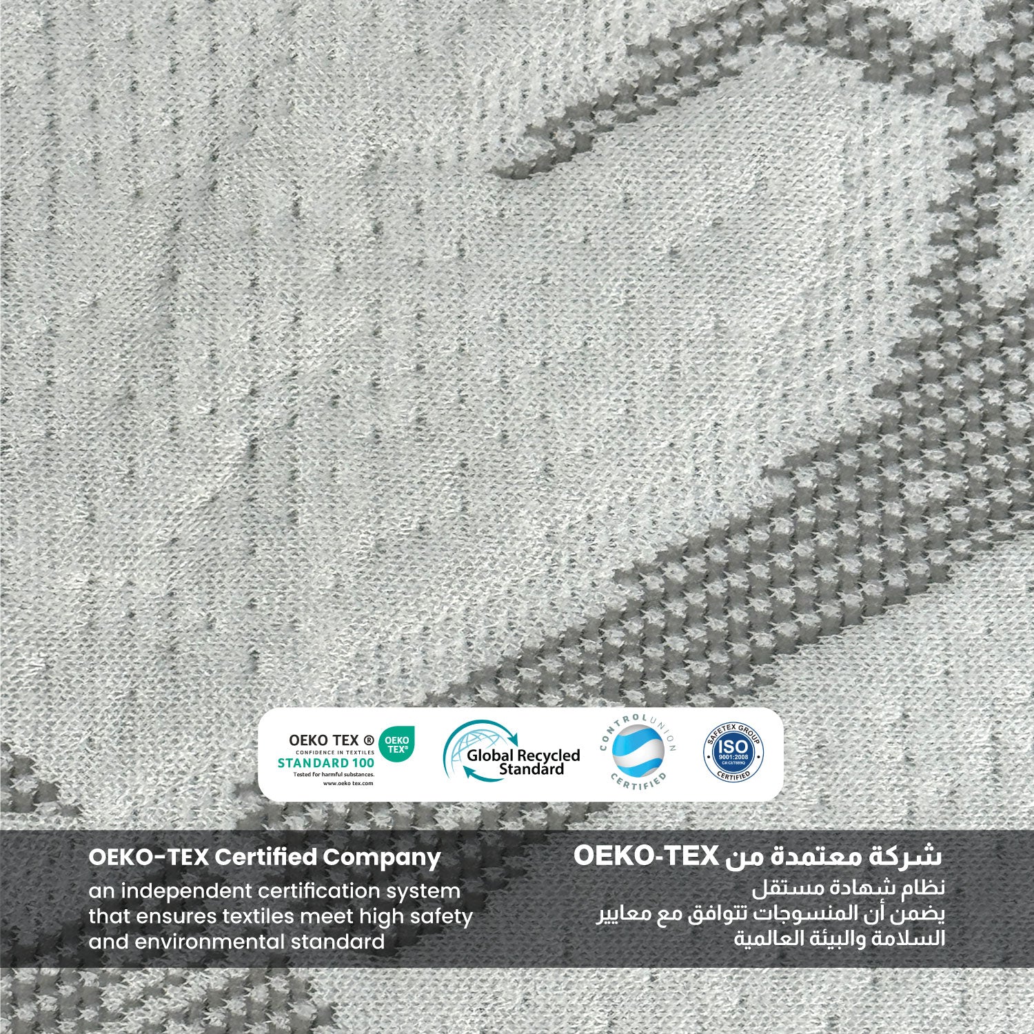 Premium Bamboo Grey Mattress Protector 200x200+35CM Breathable & Waterproof - Cotton Home