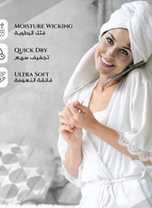 Cotton Bath Sheet 90x180CM 2 Piece Set-Soft Feel, Quick Dry, Highly Absorbent Durable Towels